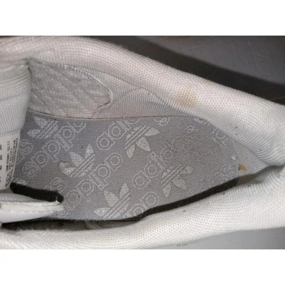 Adidas Samoa White Leather Low Top Casual Shoes Sneakers G21251 Womens Size 7 - Picture 8 of 10